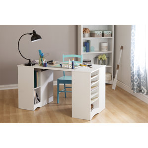 Artwork+Craft+Writing+Desk+with+Storage