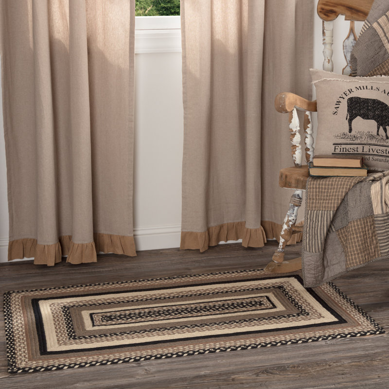 August Grove Surikova Farmhouse Country Flooring Grey Taupe Beige