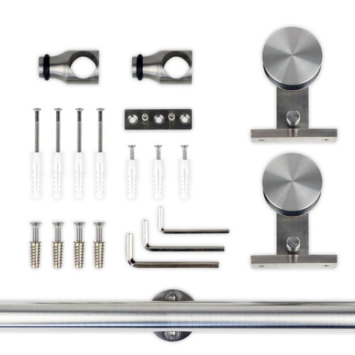 Lubann Standard Single Track Barn Door Hardware Kit Wayfair Ca