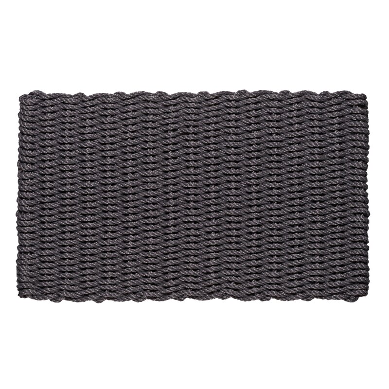 ClimaTex Indoor/Outdoor Black 36 in. x 72 in. Rubber Scraper Mat