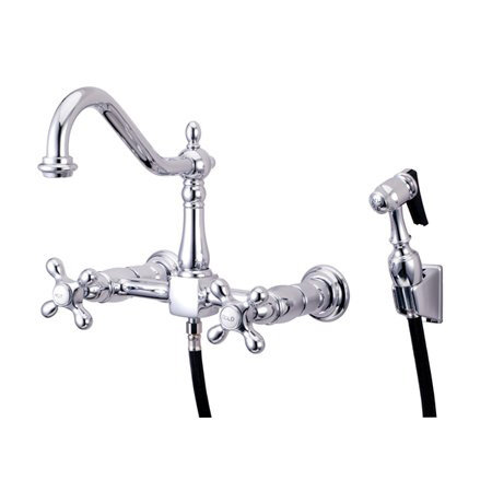 Elements Of Design Heritage Double Handle Wall Mount Bridge