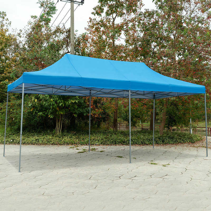 Wanme 20 Ft W X 10 Ft D Steel Party Tent Canopy Wayfair