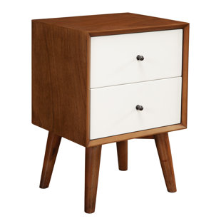 Parocela Two-Tone 2 Drawer Nightstand by Langley Street