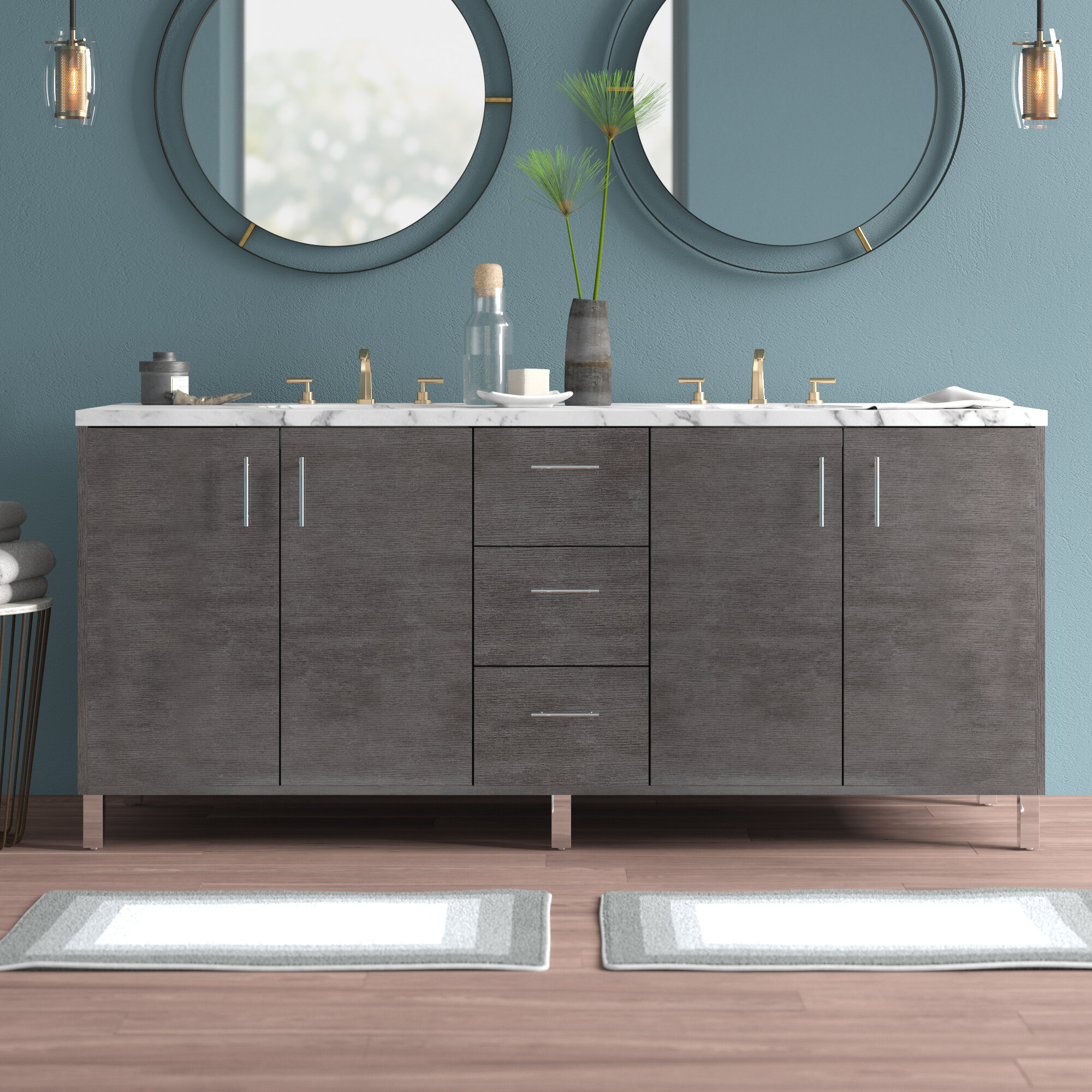 James Martin Furniture Metropolitan 72 Double Bathroom Vanity Base Only Wayfair