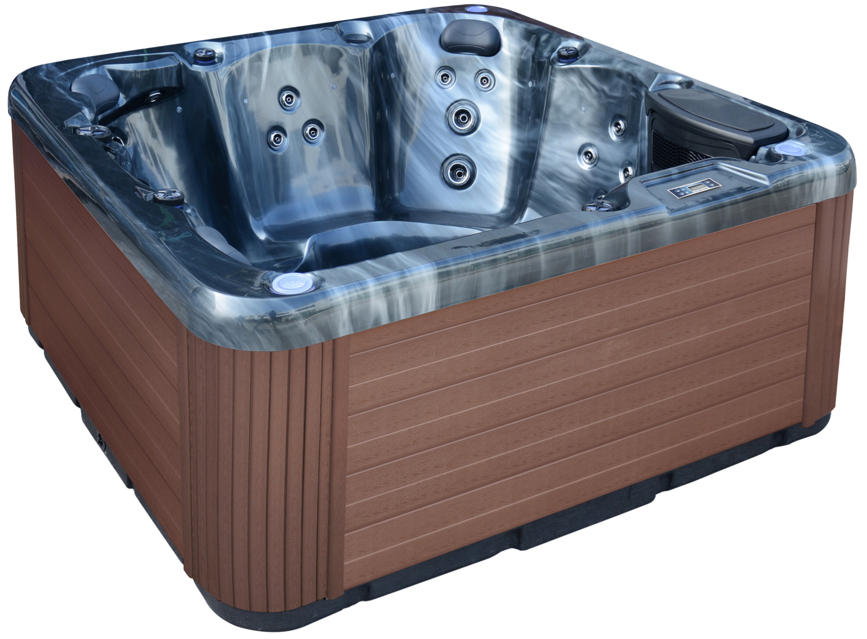 Home and Garden Spas 6-Person 40-Jet Hot Tub with MP3 Auxiliary Output 