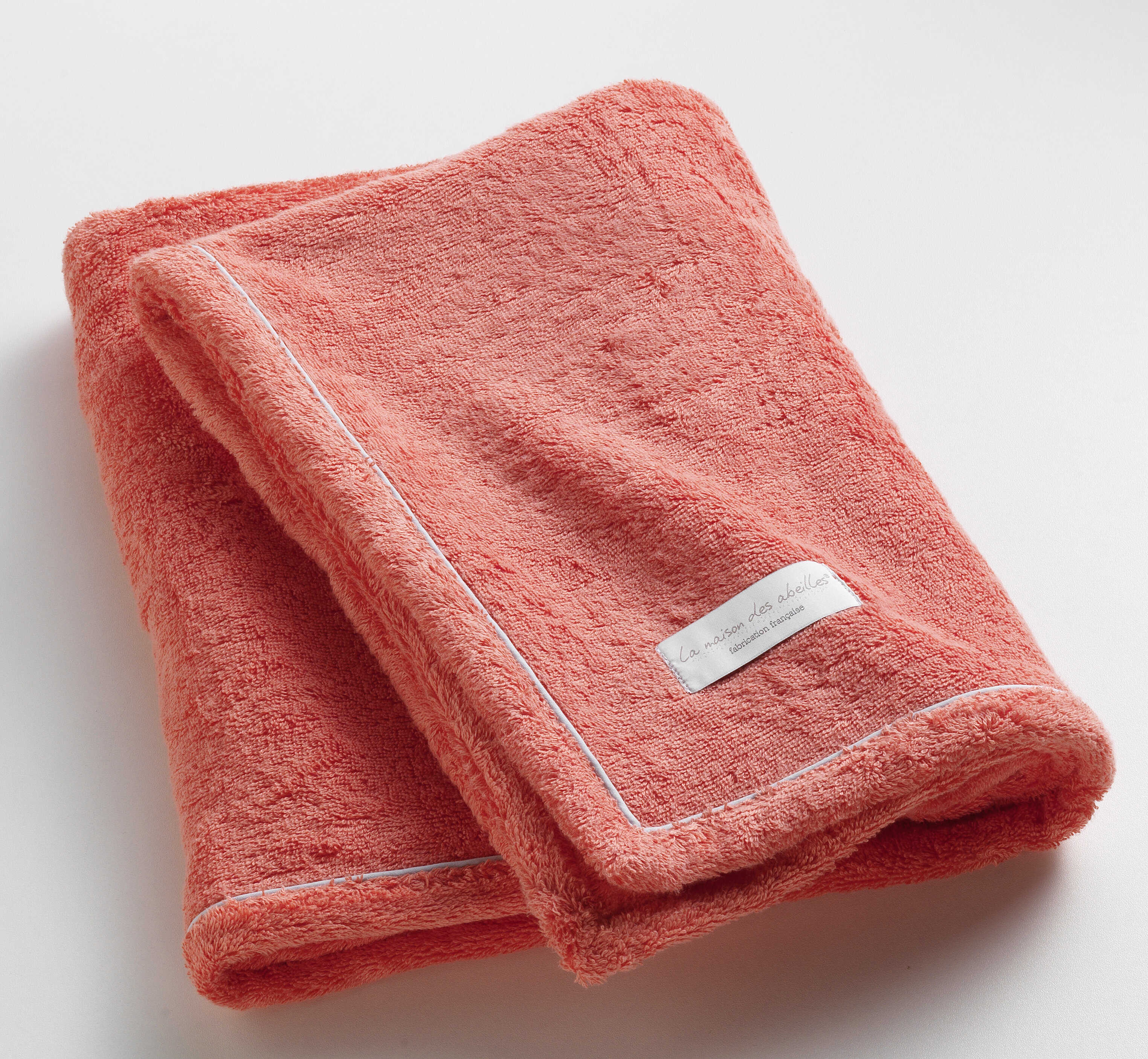 coral pink bath towels