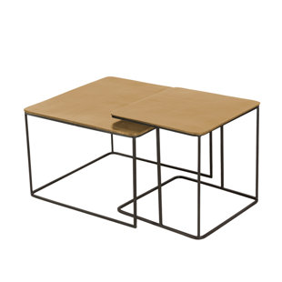 Lonnie 2 Piece Nesting Tables by 17 Stories Comparison