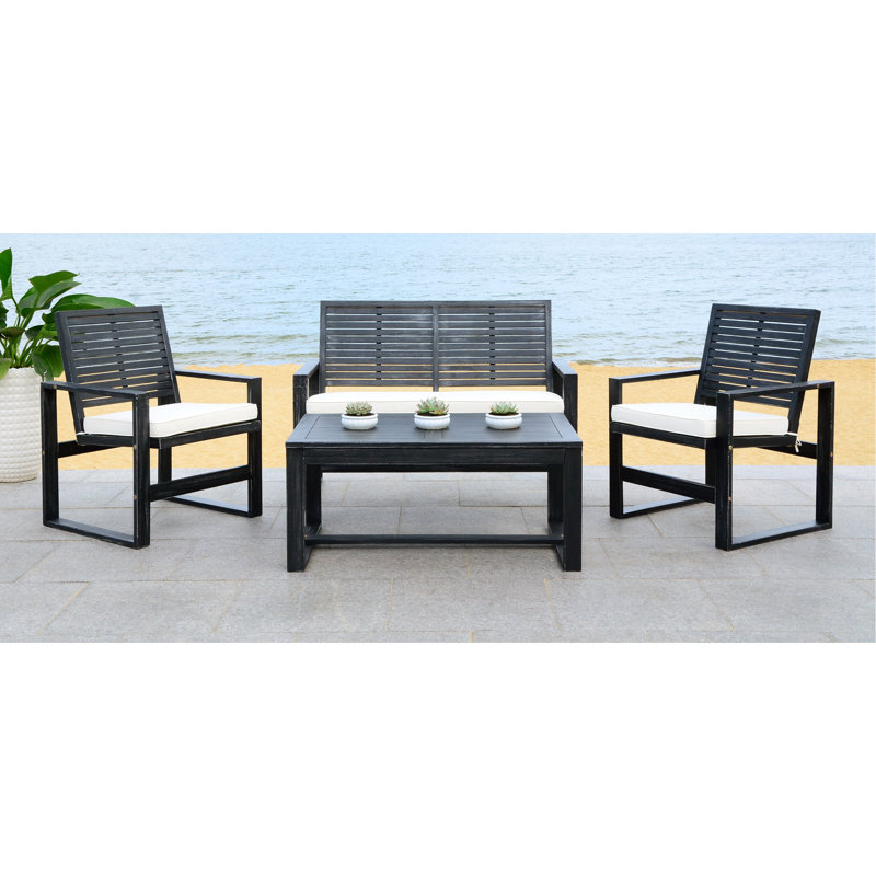 Beachcrest Home Evenson 4 Piece Sofa Seating Group With Cushions