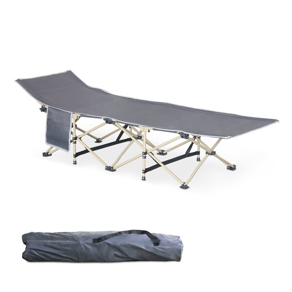 EASY SET UP FOLDING CAMPING BED fold quick away for spare guest in aluminium 