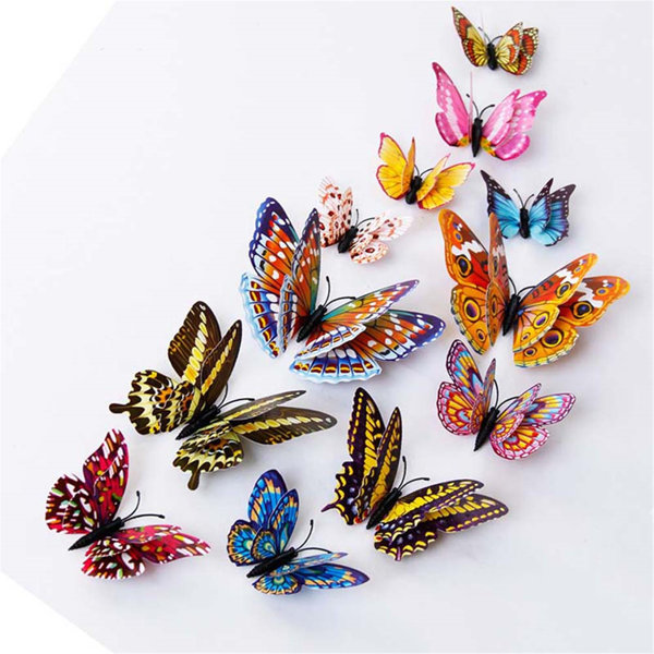 12 x 3D Butterfly Wall Stickers Home Decor Room Decoration Sticker Bedroom Girl 12 x 3D Butterfly Wall Stickers Home Decor Room Decoration Sticker Bedroom Girl