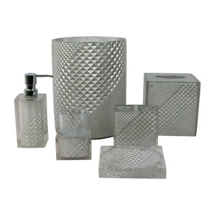 Silver Bathroom Accessories You Ll Love Wayfair Save To Idea Board
