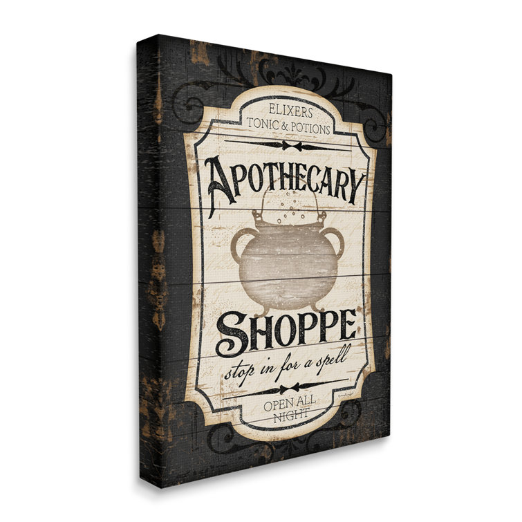 The Holiday Aisle® Apothecary Shoppe Spooky Halloween Sign ...
