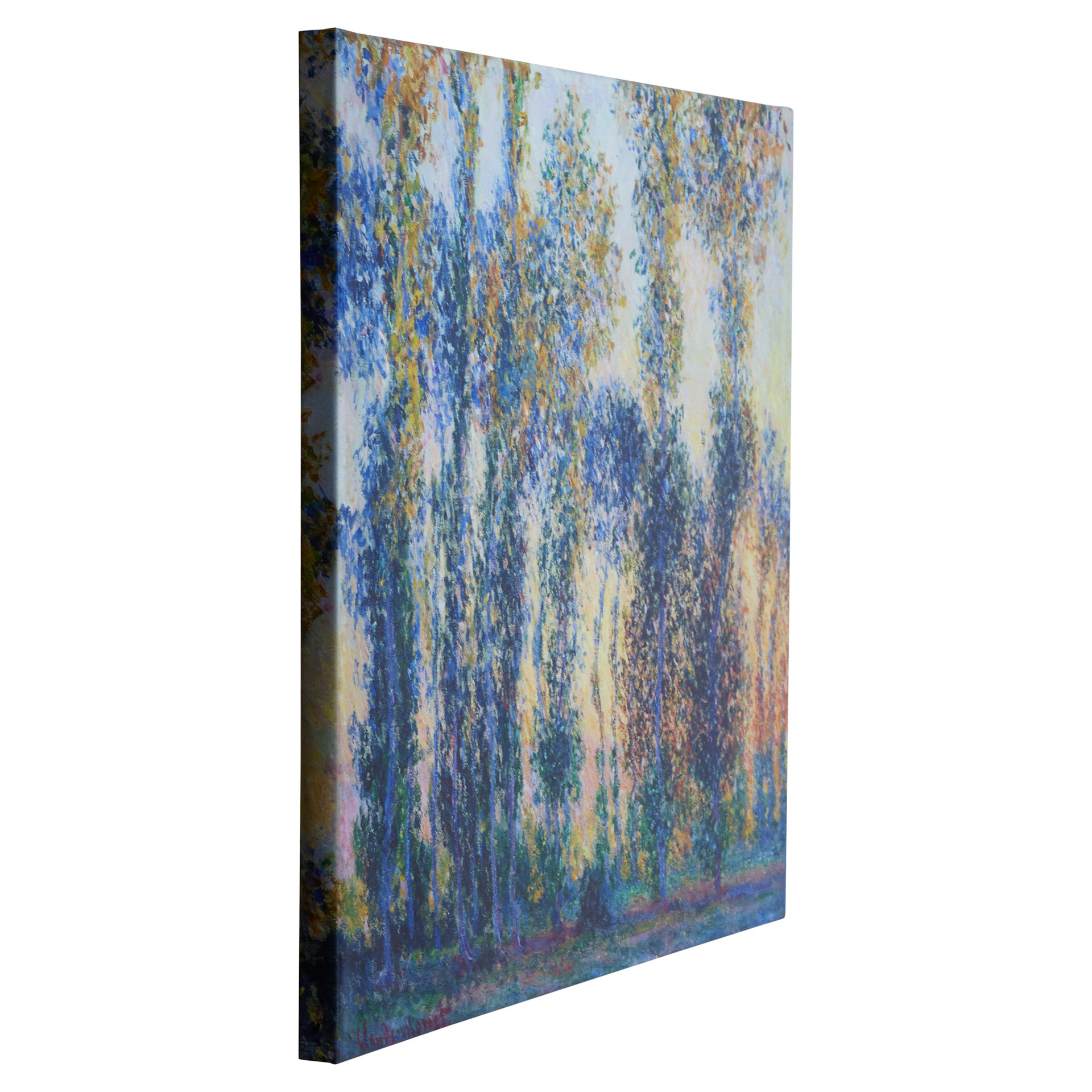 Vault W Artwork Poplars At Giverny At Sunrise by Claude Monet - Print ...