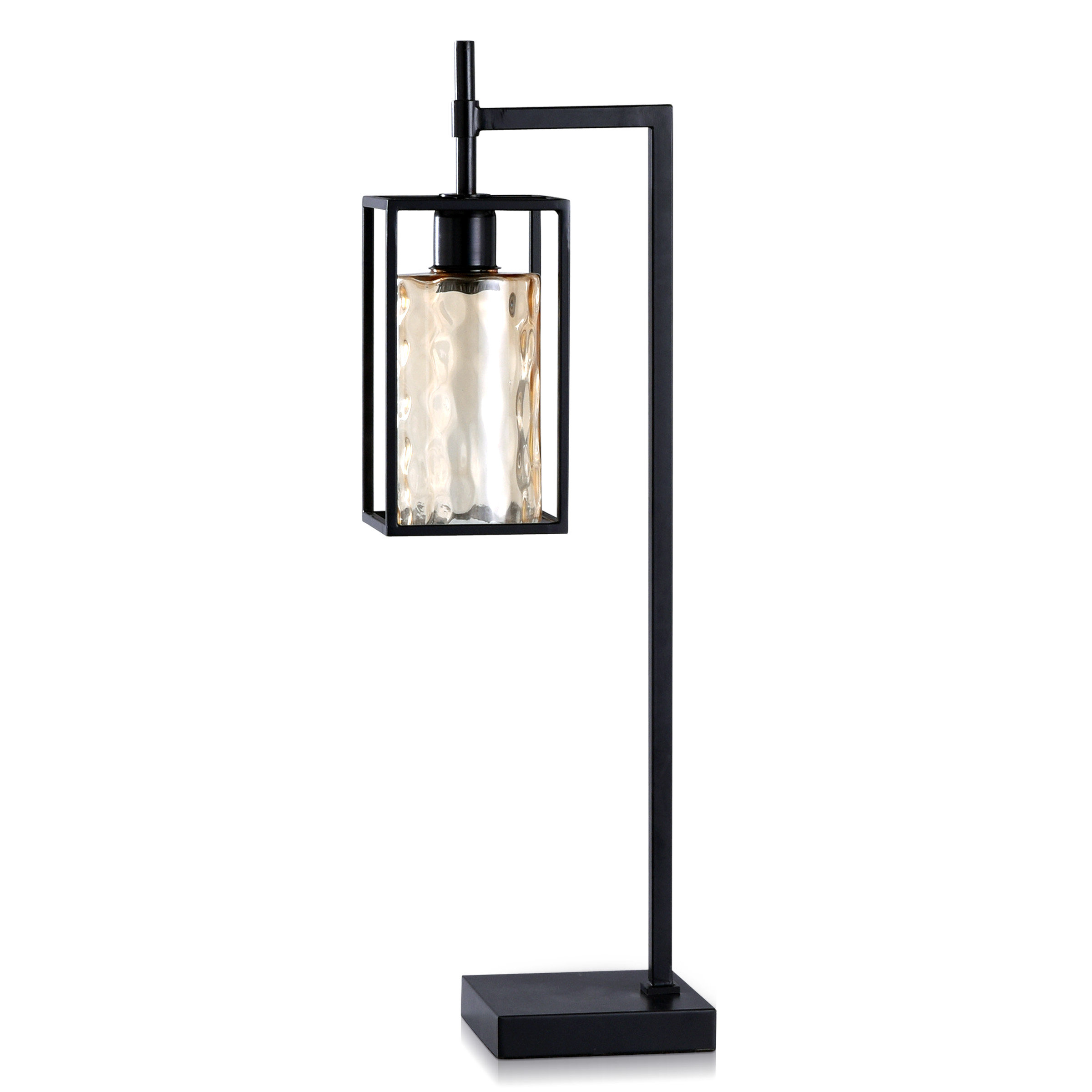 black lantern table lamp