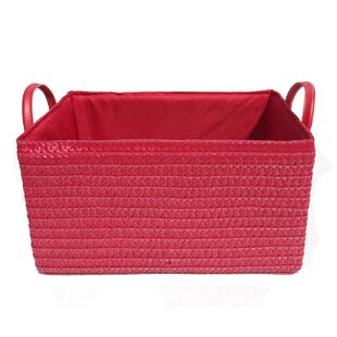 red storage basket