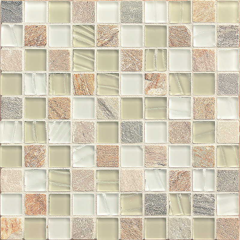 Bedrosians Queenstown 1 1 6 X 1 1 6 Glass Mosaic Tile Wayfair