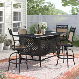 Patio Bar Sets You Ll Love Wayfair Curacao 5 Piece Bar Set