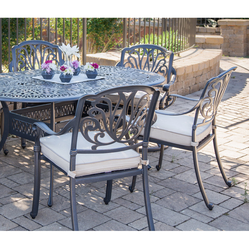 Birch Lane Kilmer Patio Dining Chair With Cushion Wayfair