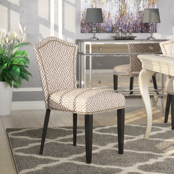 Willa Arlo Interiors Forney Upholstered Parsons Chair in Beige & Reviews