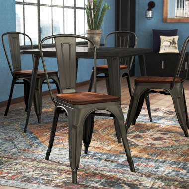 dining table and four chairs