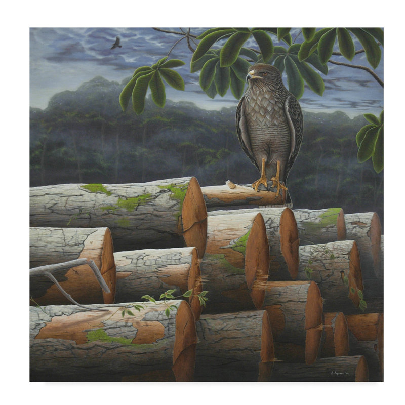 World Menagerie Wounded Nature Acrylic Painting Print On Wrapped