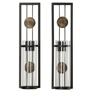 Modern Contemporary Large Wall Candle Sconces Allmodern Contemporary Wall Sconce Candle Holder Set Of 2
