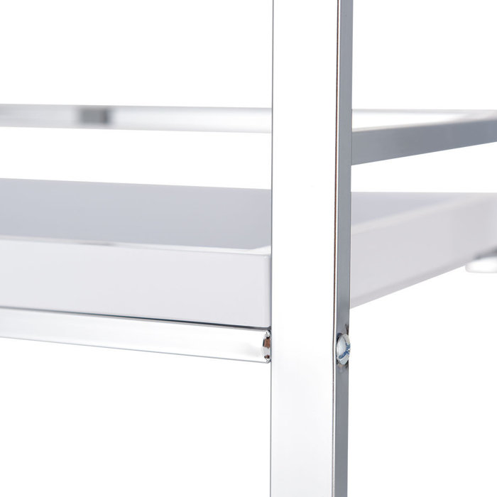 Costway 3 Tier Trolley Storage Lockable Wheels Kitchen Bathroom