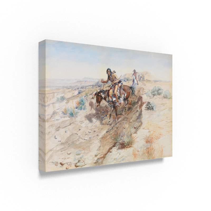 Trademark Art Indian Braves 1899 Oil Painting Print On Wrapped