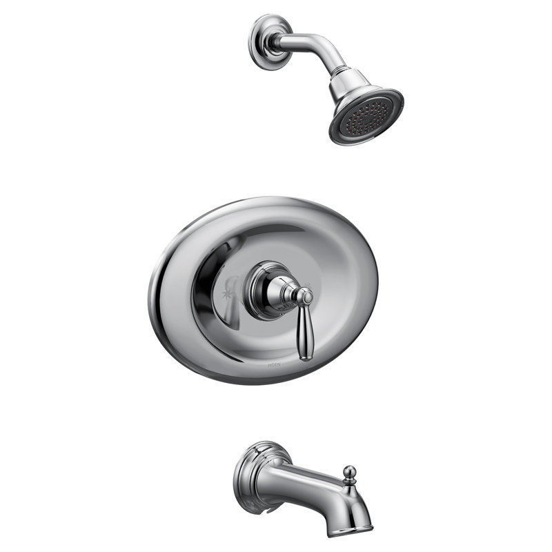 Moen Brantford Conversion Tub And Shower Faucet With Metal Lever