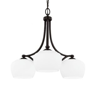 Eyers 3-Light Shaded Chandelier