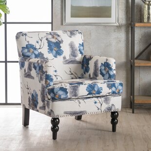 small floral armchair