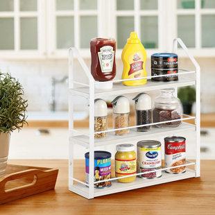 SPICE CABIN Spice Rack Organizer for Cabinet Expandable Kitchen Organization and Storage Racks for Spices and Seasonings Set and Pantry Organizer with Spice Shelf Organizer 