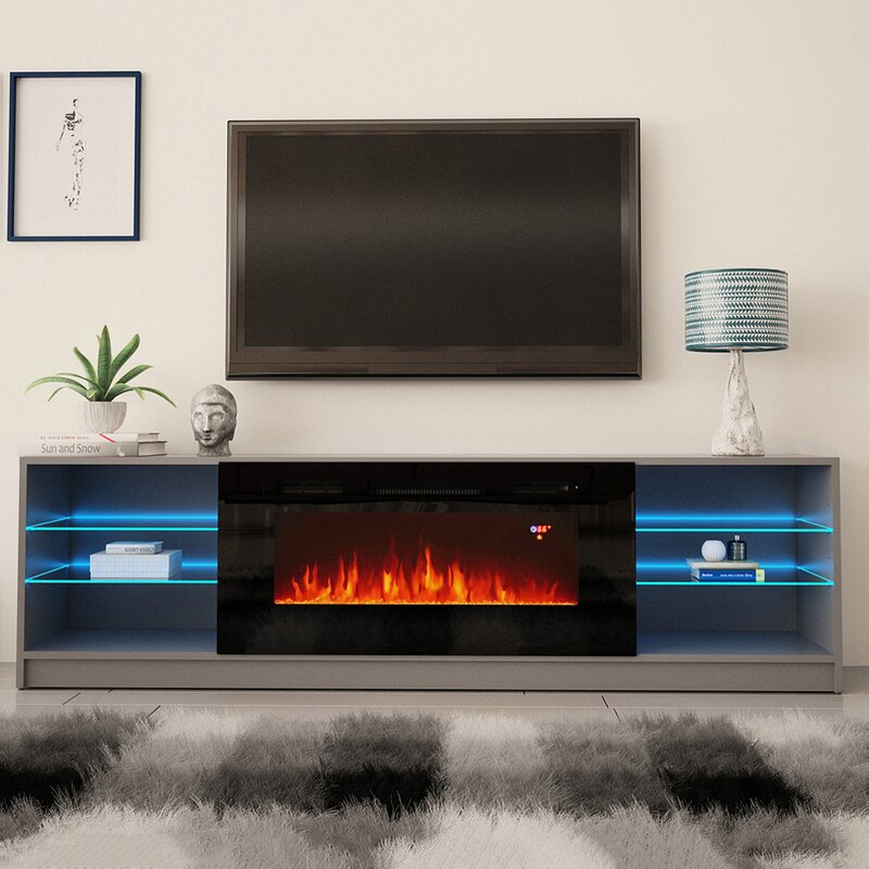 Orren Ellis Chesler TV Stand for TVs up to 90 inches with ...