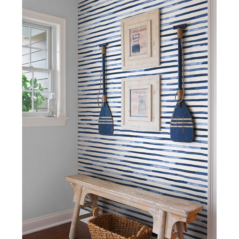 Casper Watercolor Stripes Paintable Wallpaper Panel Reviews
