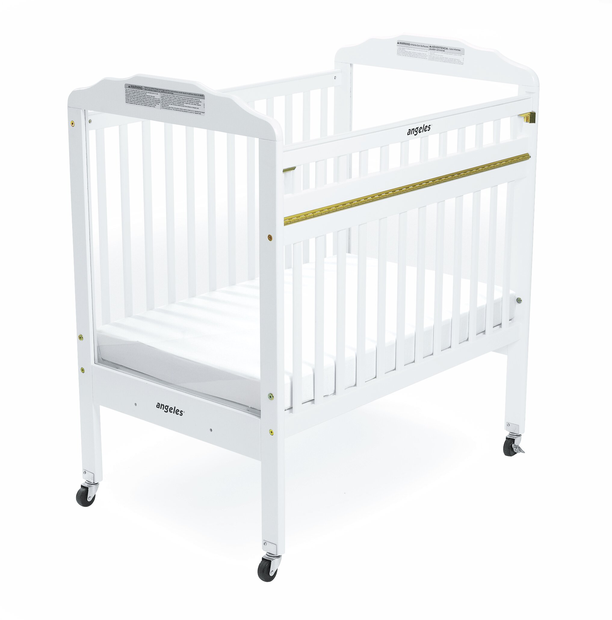 drop side cot with mattress