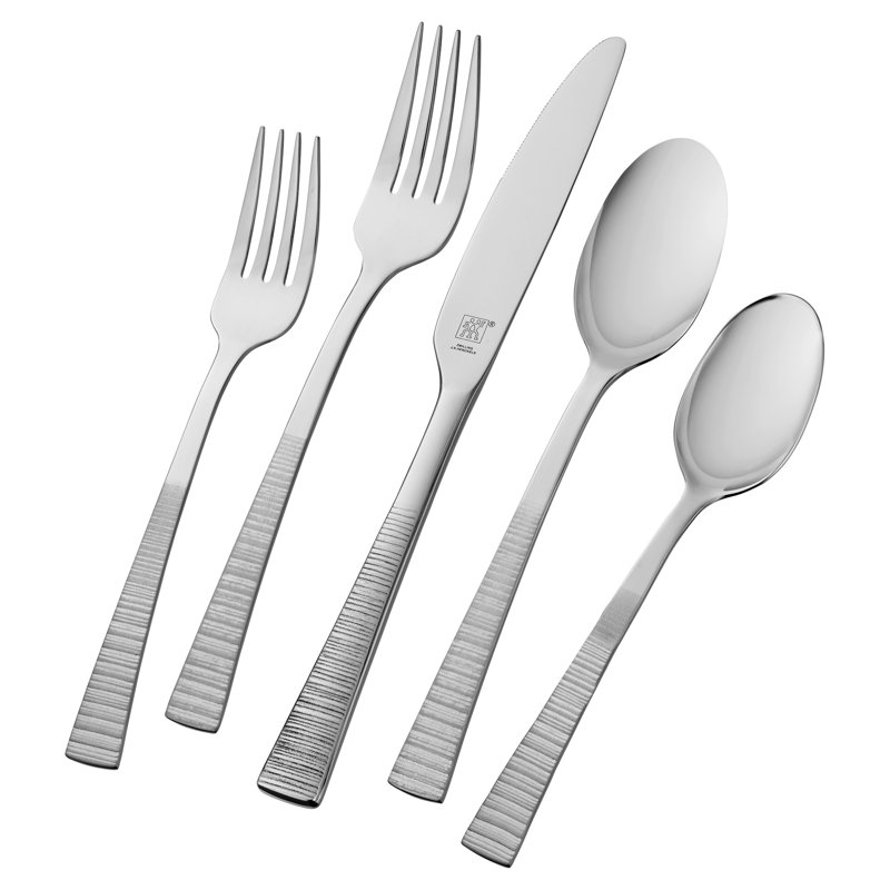 Zwilling Ja Henckels Kingwood 20 Piece 18 10 Stainless Steel Flatware Set Service For 4 Reviews Wayfair