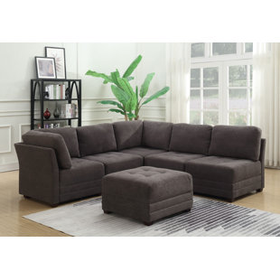 Boles Modular Sectional with Ottoman by Trule Teen