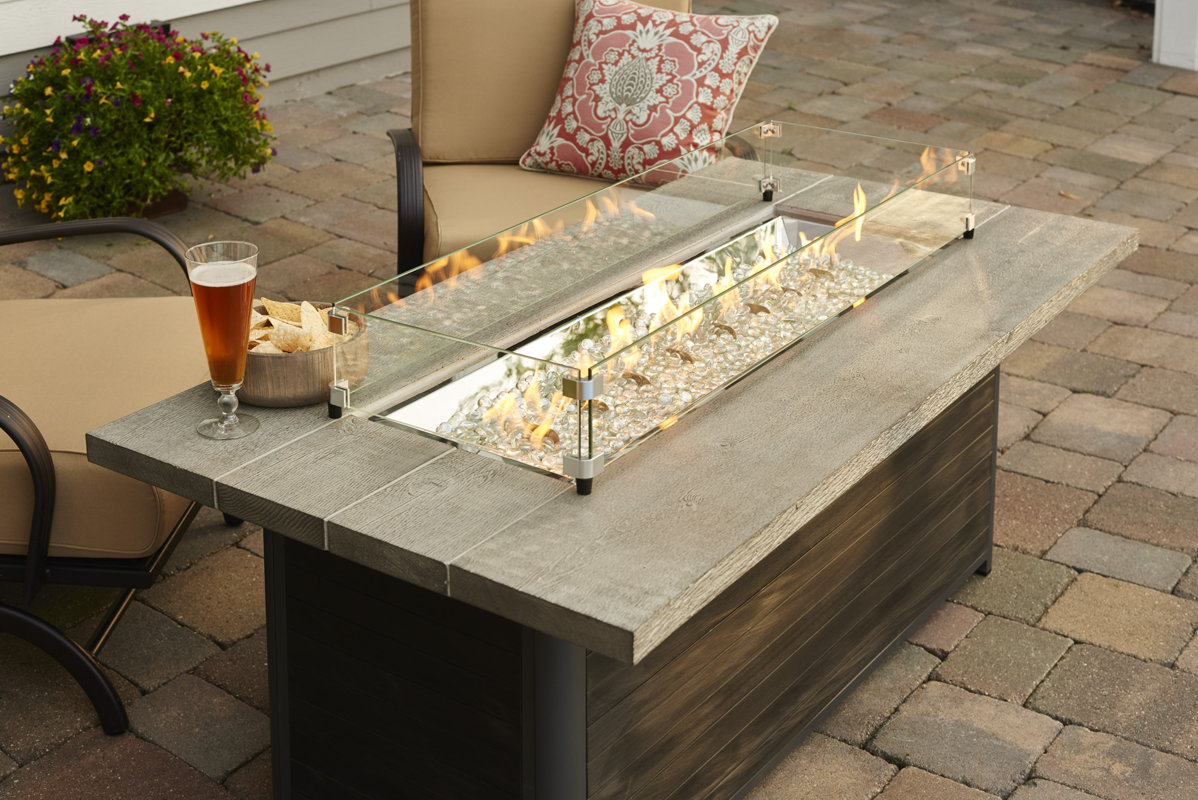 The Outdoor Greatroom Company Cedar Ridge Gas Fire Pit Table Cedar Ridge Gas Fire Pit Table