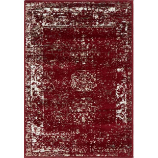 Brandt Burgundy Area Rug