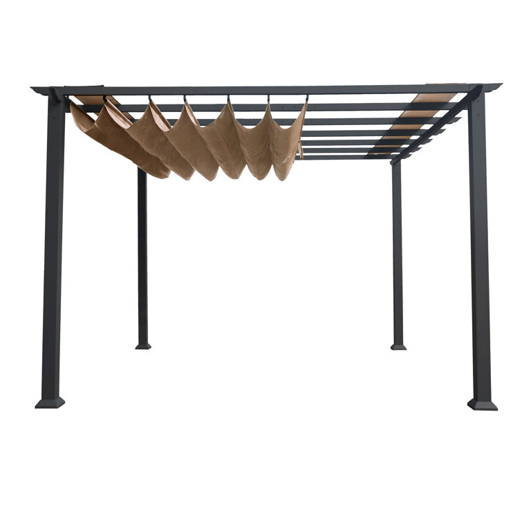 Paragon Outdoor Aluminum Pergola With Canopy Reviews Wayfair