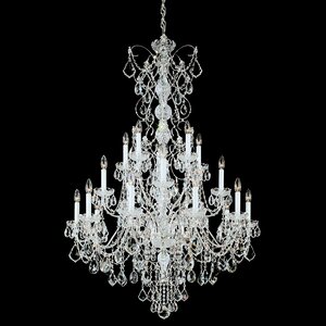 Century 20-Light Candle-Style Chandelier