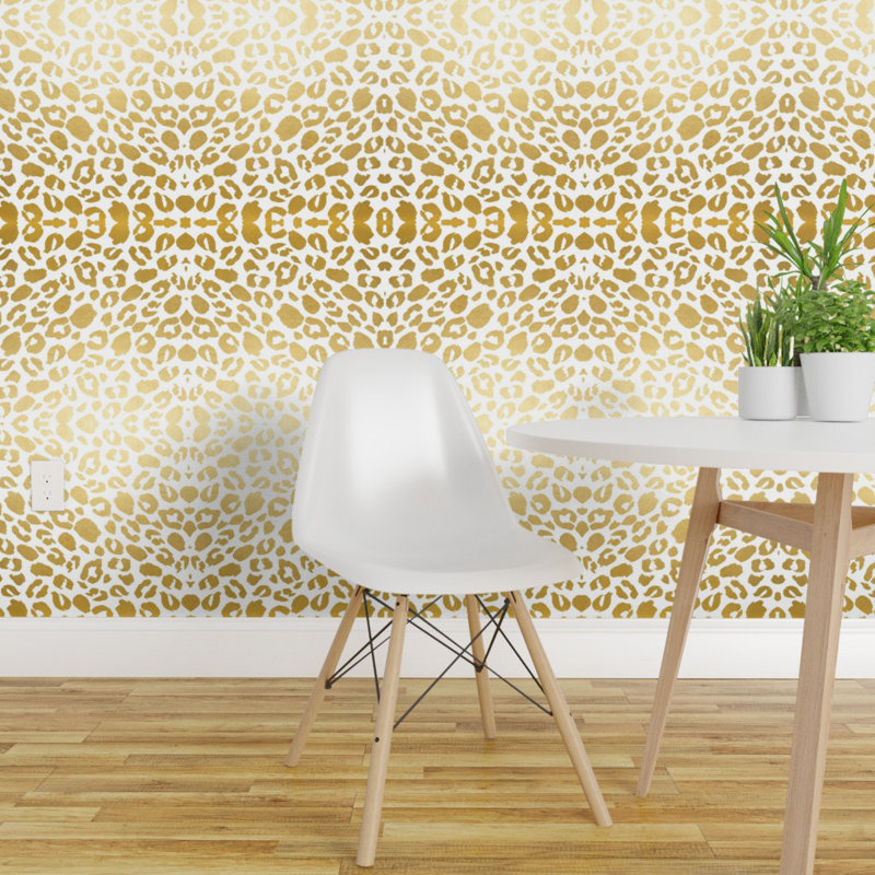Mercer41 Oubre Leopard Print Removable Peel And Stick Wallpaper