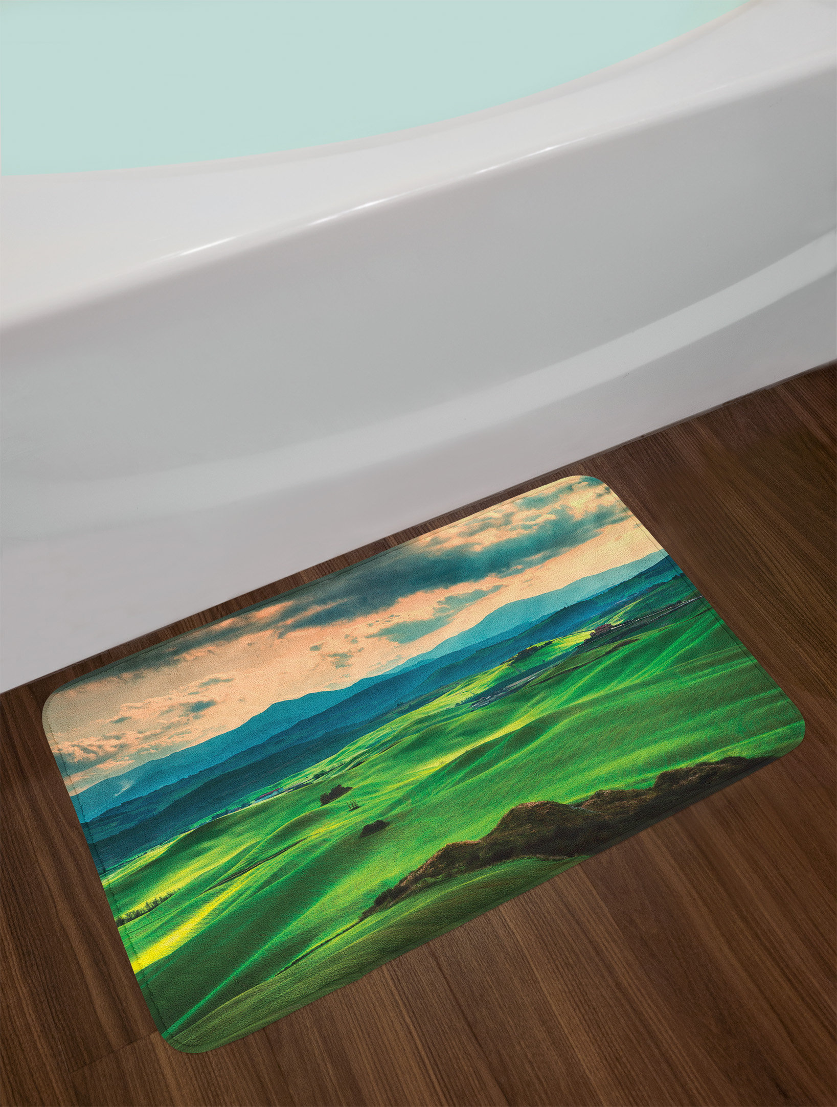 East Urban Home Seafoam Green Tuscany Bath Rug Wayfair