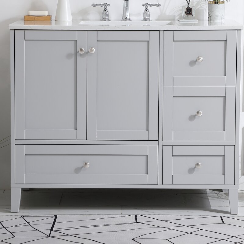 Beachcrest Home Araminta 42" Single Bathroom Vanity Set ...