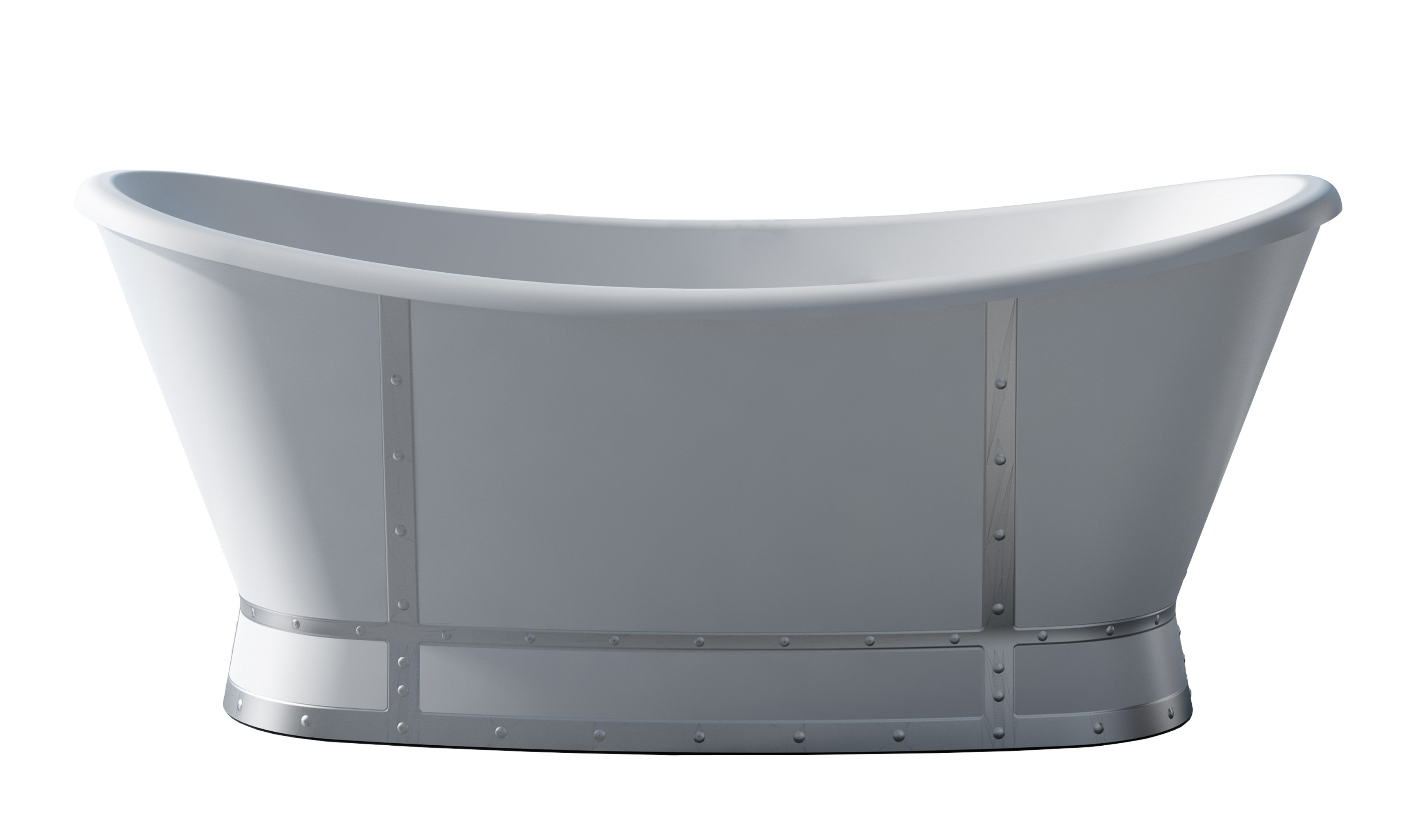 AGUA CANADA 68" x 30" Freestanding Soaking Bathtub Wayfair