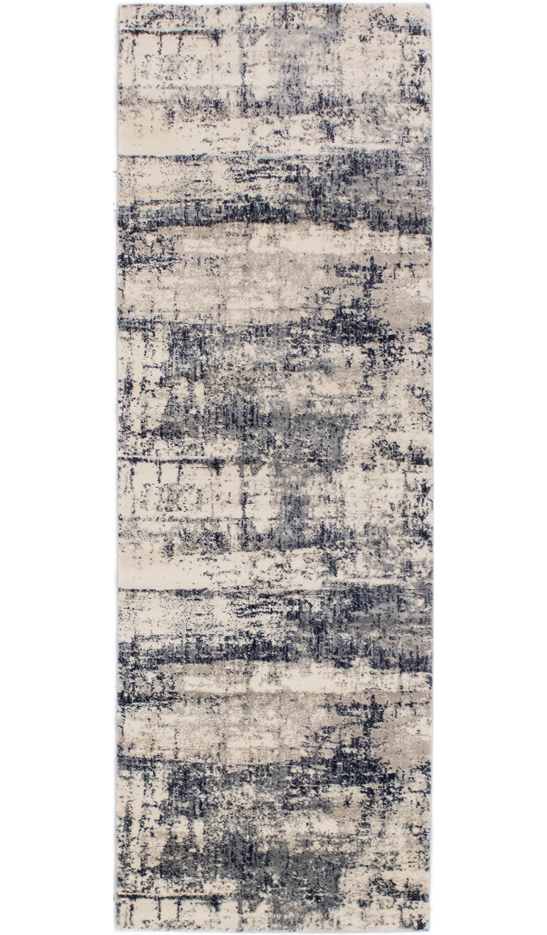 17 Stories Kelson Abstract Area Rug in Ivory/Blue & Reviews | Wayfair