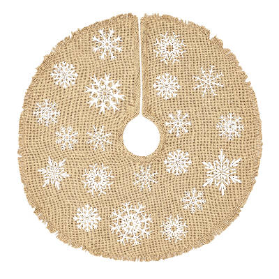 New World Arts Dog and Cat Themed Christmas Tree Skirt