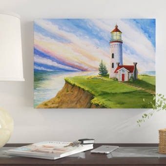 Winston Porter Lighthouse Dreams Acrylic Painting Print On