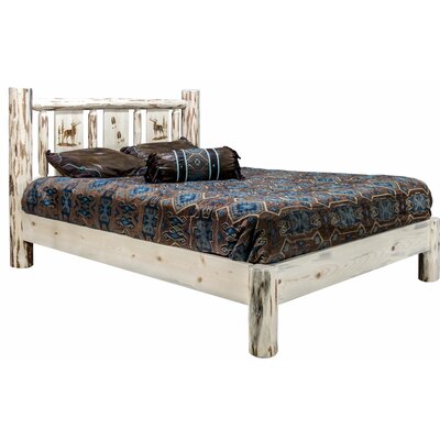 Antigo Solid Wood Low Profile Platform Bed Millwood Pines Size: Queen