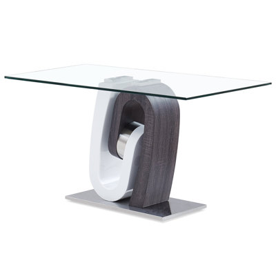 Ultra-modern Console Table With Glass Top By Global Furniture Decor+